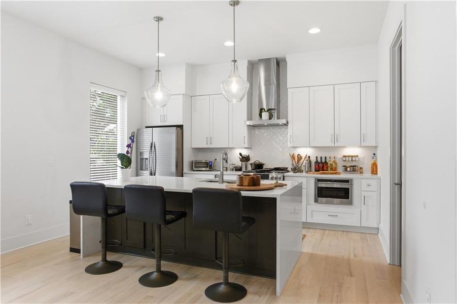 Furnished interior view inside a new home in , Atlanta (Image 3).