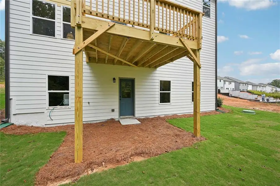 Exterior details and patio area of a home in Creekside, Dawsonville (Image 3). Exterior details and patio area of a home in Creekside, Dawsonville (Image 3).