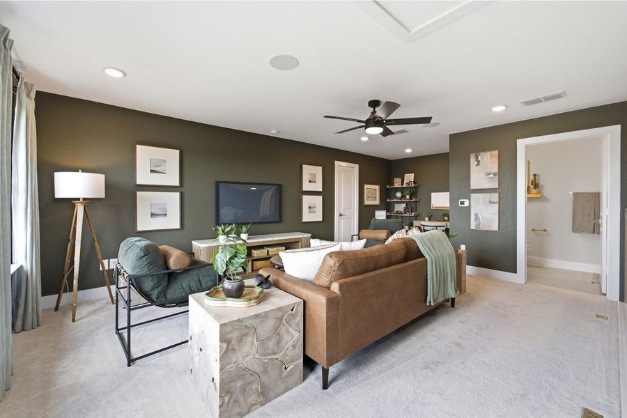 Furnished interior view inside a new home in Sunfield, Buda (Image 31).