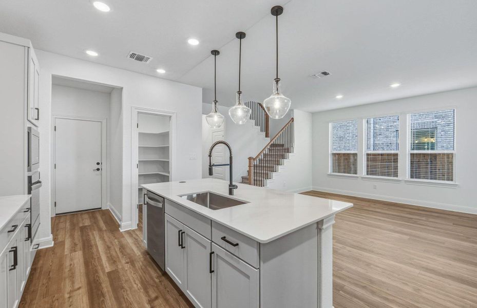 Furnished interior view inside a new home in Santa Rita Ranch, Liberty Hill (Image 7).