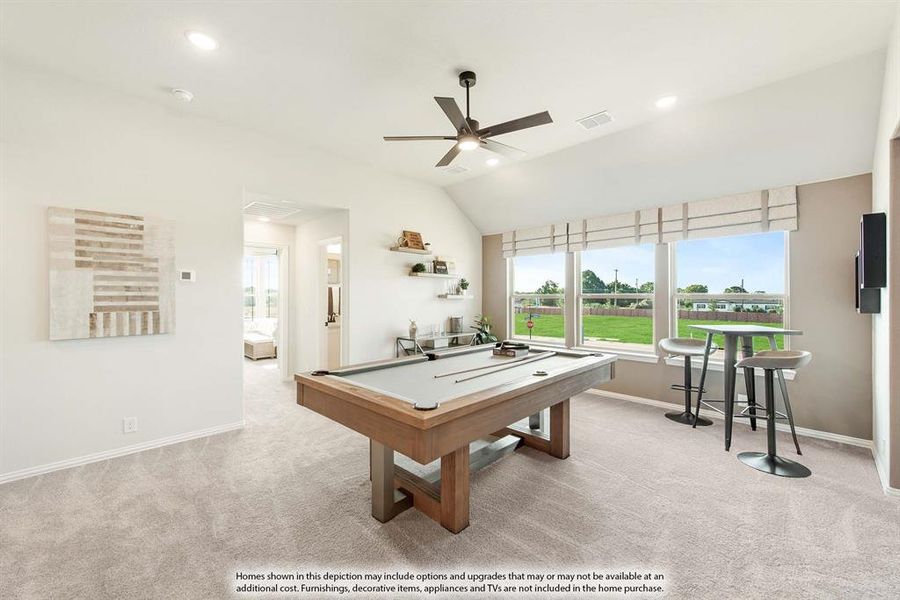 Furnished interior view inside a new home in The Grove, Midlothian (Image 7).