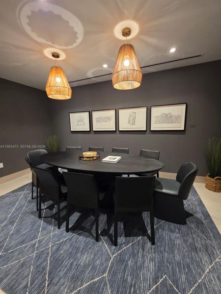 Furnished interior view inside a new home in , Miami (Image 18).