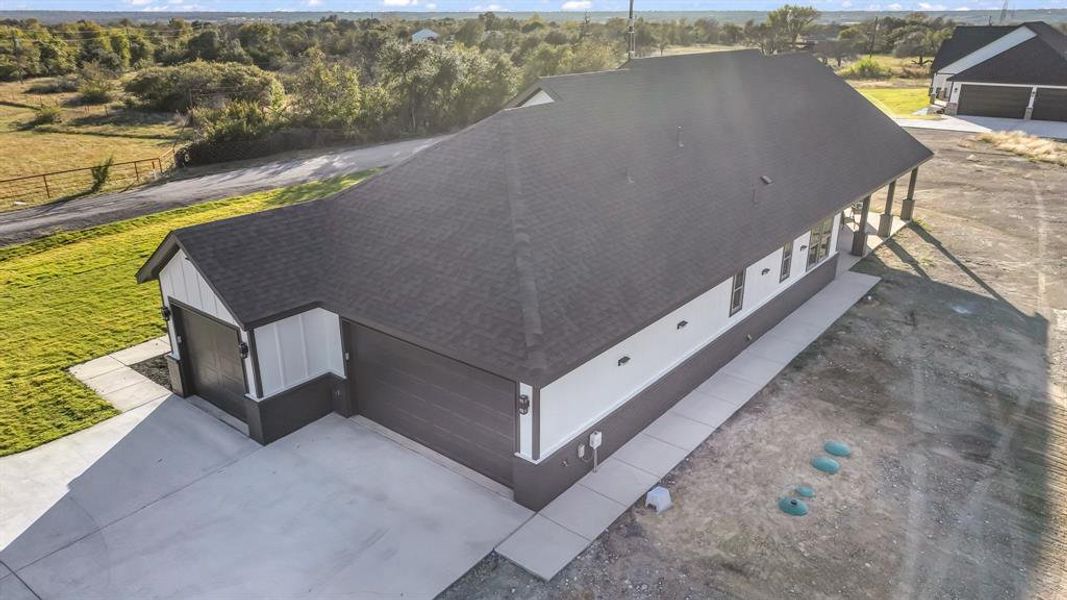 Exterior details and patio area of a home in Saddle Crest Estates, Weatherford (Image 24). Exterior details and patio area of a home in Saddle Crest Estates, Weatherford (Image 24).