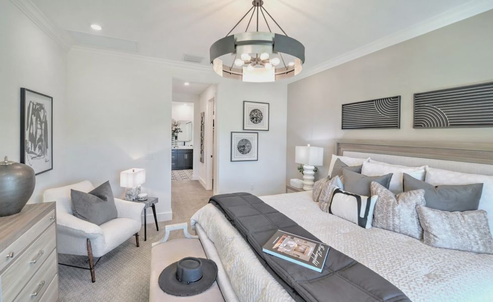 Furnished interior view inside a new home in Laureate Park, Orlando (Image 11).
