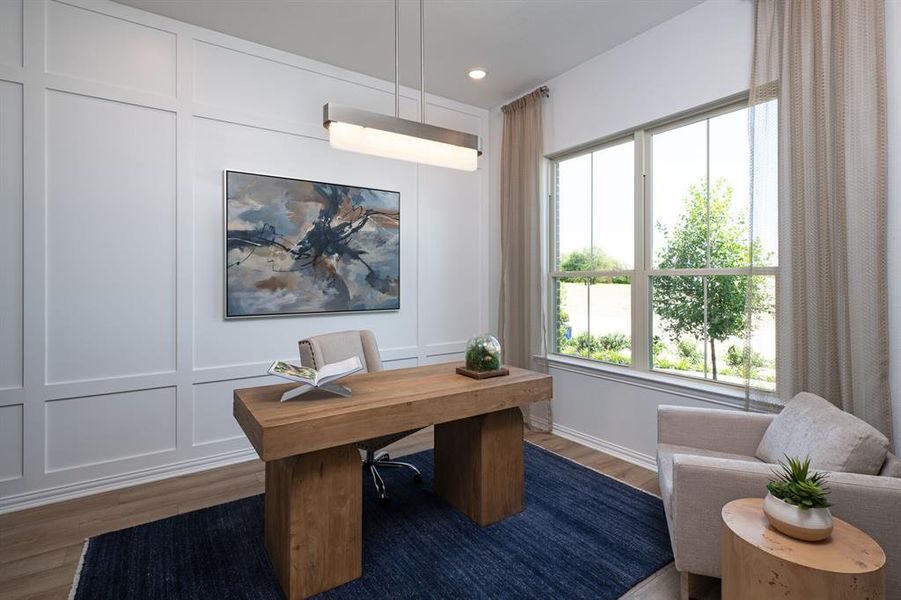 Furnished interior view inside a new home in Villages of Hurricane Creek, Anna (Image 5).