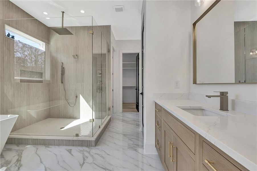 Furnished interior view inside a new home in , Brooks (Image 14).