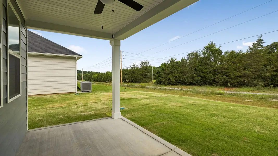 Exterior details and patio area of a home in Reserve at Hickory Ridge, Columbia (Image 4).