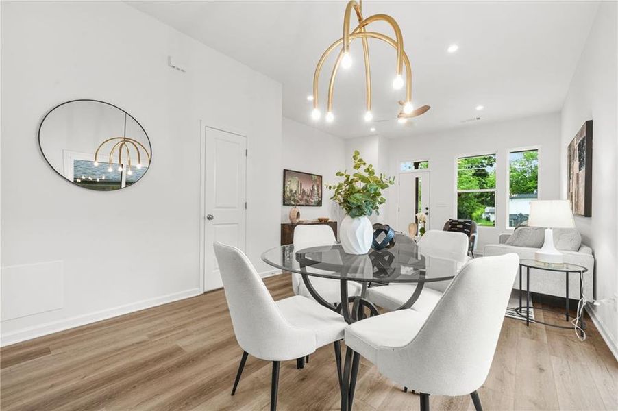 Furnished interior view inside a new home in , Atlanta (Image 30). Furnished interior view inside a new home in , Atlanta (Image 30).