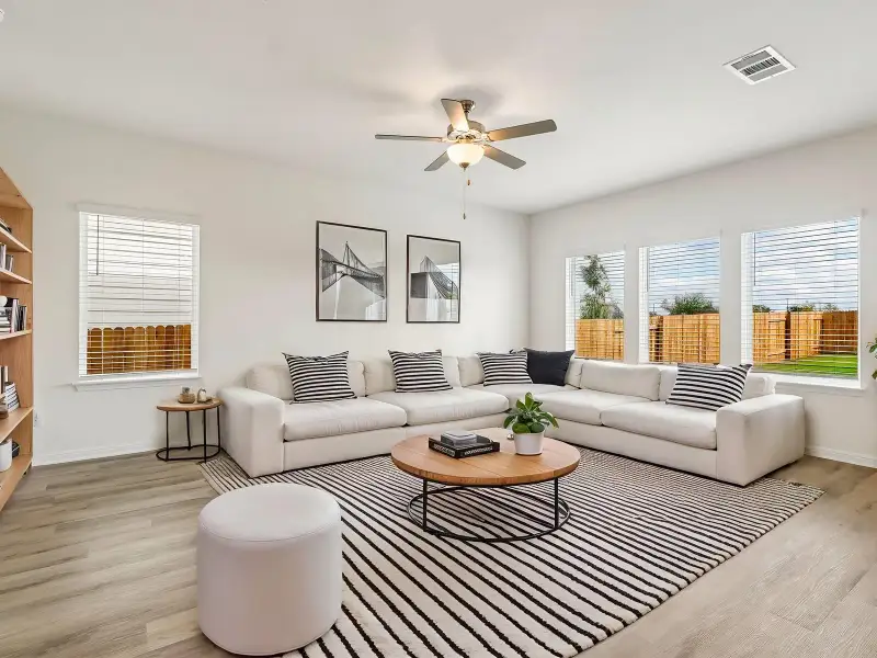 Furnished interior view inside a new home in Pfennig Place, Pflugerville (Image 7).