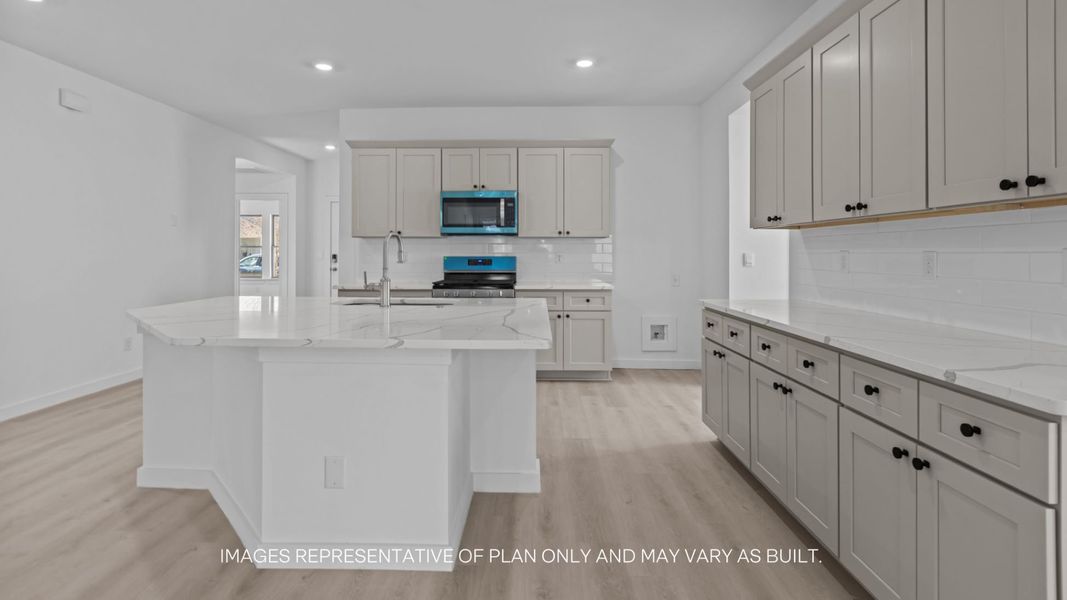 Furnished interior view inside a new home in Allen Farms, Lubbock (Image 6).