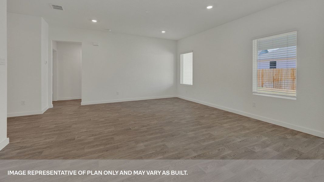Representative unfurnished interior of a home built from the The Dean by D.R. Horton in Sonoma Oaks, Fredericksburg (Image 25). Representative unfurnished interior of a home built from the The Dean by D.R. Horton in Sonoma Oaks, Fredericksburg (Image 25).