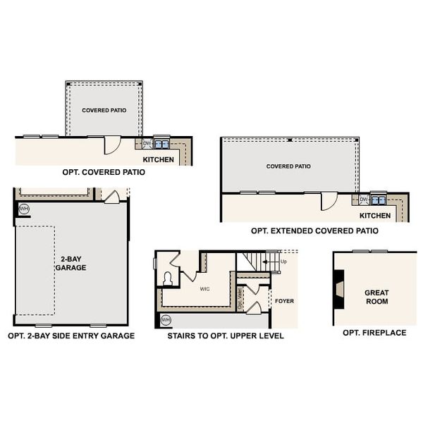 2D floor plan layout for the Azalea II by Century Communities in Yorkshire Farms, Salisbury, NC (Image 4).