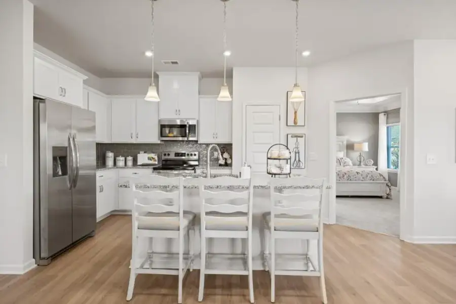 Furnished interior view inside a new home in Allen Manor, Hoschton (Image 29).