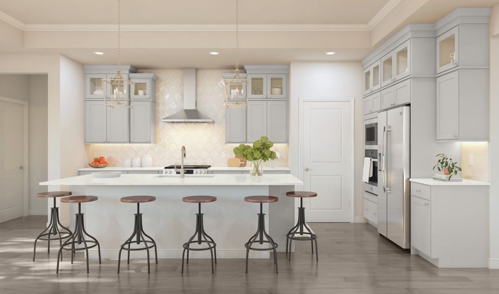 Furnished interior view inside a new home in K. Hovnanian's® Four Seasons at Lakes of Cane Bay, Summerville (Image 10).