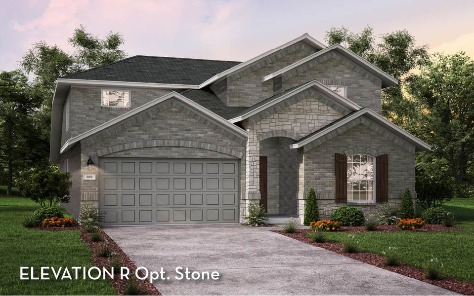 Representative exterior photo of a completed home built from the Yuma by CastleRock Communities in Green Meadows, Celina, TX (Image 5).