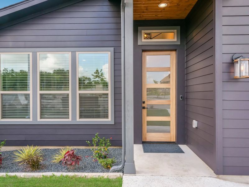 Representative exterior details of a home built from the The Sunrise 50's by AHA Dream Homes, LLC in Whisper Valley, Manor (Image 3). Representative exterior details of a home built from the The Sunrise 50's by AHA Dream Homes, LLC in Whisper Valley, Manor (Image 3).