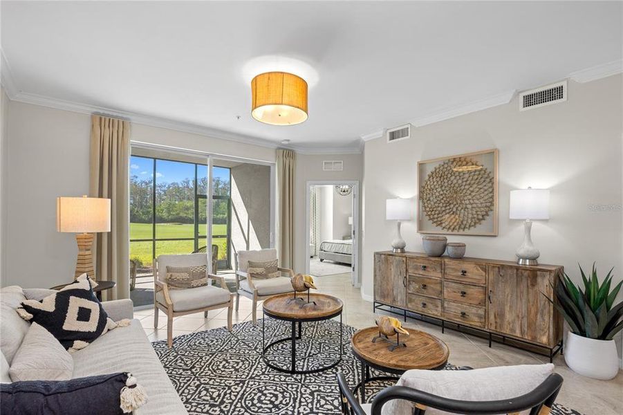 Furnished interior view inside a new home in Calusa Country Club, Lakewood Ranch (Image 22).