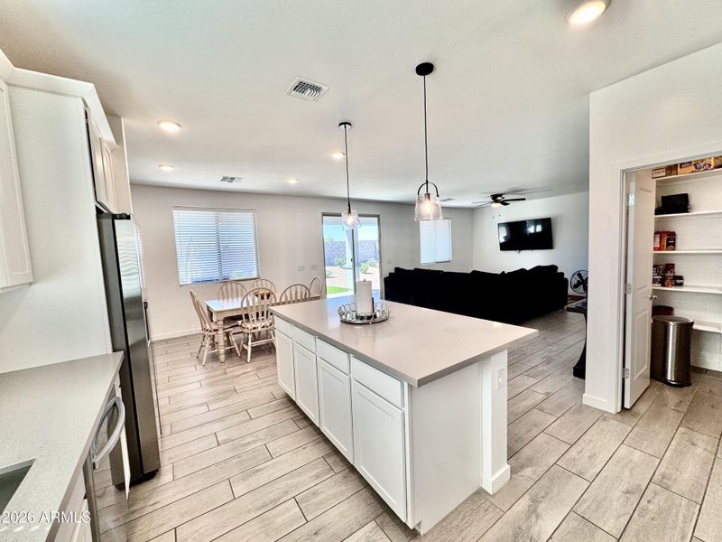 Kitchen To Living Flow