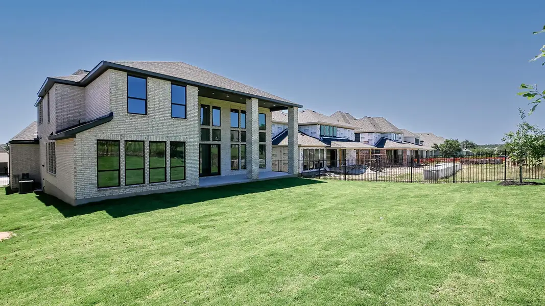 Exterior details and patio area of a home in Parten, Austin (Image 3).