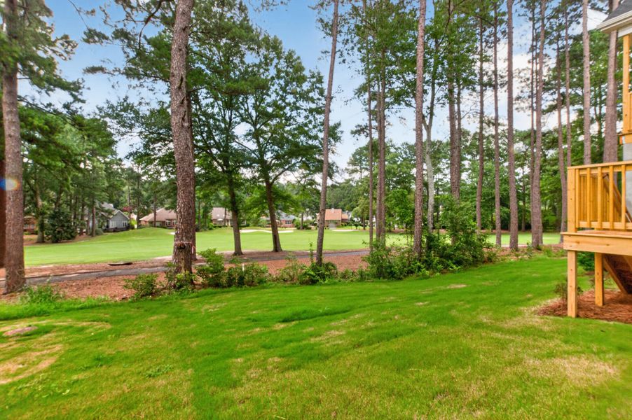 Exterior details and patio area of a home in True Cedar at Woodside Plantation, Aiken (Image 3).