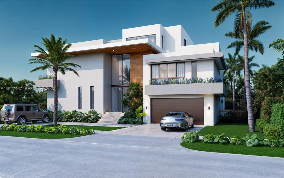 Front exterior of a new home in , North Miami, FL, highlighting curb appeal (Image 1). Front exterior of a new home in , North Miami, FL, highlighting curb appeal (Image 1).