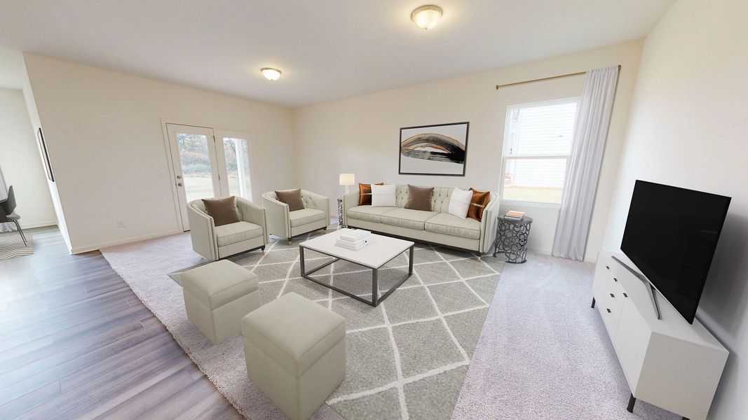 Representative furnished interior of a home built from the Equinox by Starlight Homes in Oakfield Lakes, Parrish (Image 5).