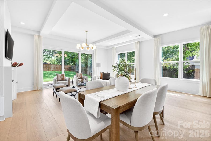 Furnished interior view inside a new home in , Charlotte (Image 28).