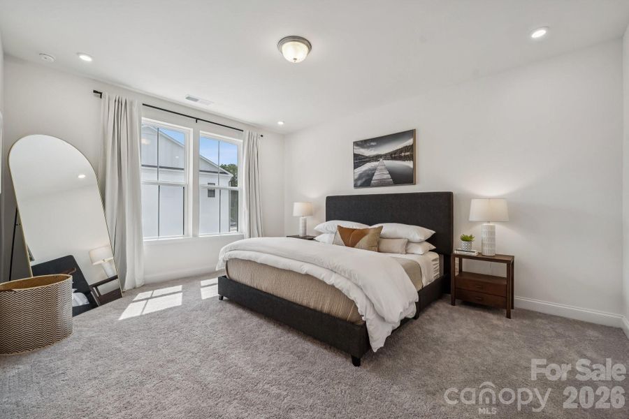 Furnished interior view inside a new home in Alexander Providence Townhomes, Charlotte (Image 15).
