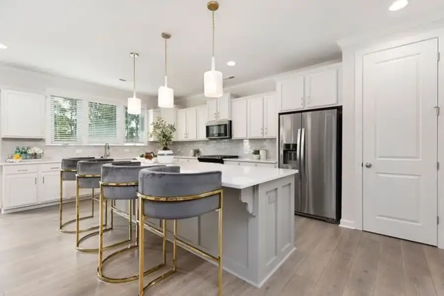 Representative furnished interior of a home built from the Huntley by True Homes in Deerwood Place, North Charleston (Image 2).