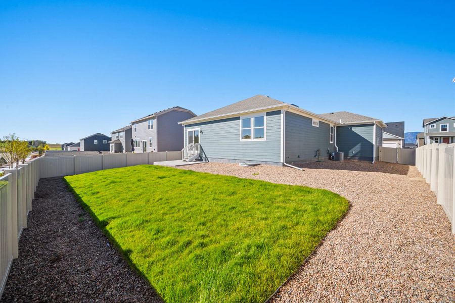 Exterior details and patio area of a home in Aspen Ranch, Fountain (Image 21).