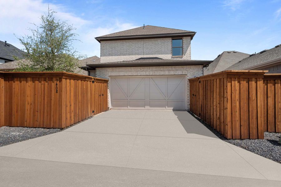 Representative exterior details of a home built from the The Logan by David Weekley Homes in Talia – Cottage Series, Mesquite (Image 2). Representative exterior details of a home built from the The Logan by David Weekley Homes in Talia – Cottage Series, Mesquite (Image 2).