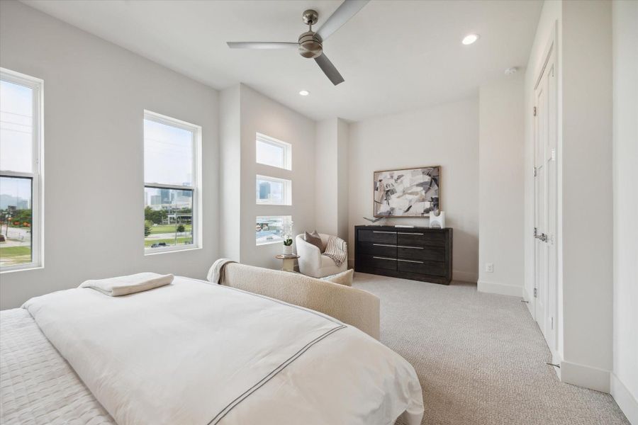 Furnished interior view inside a new home in Point East, Houston (Image 15). Furnished interior view inside a new home in Point East, Houston (Image 15).