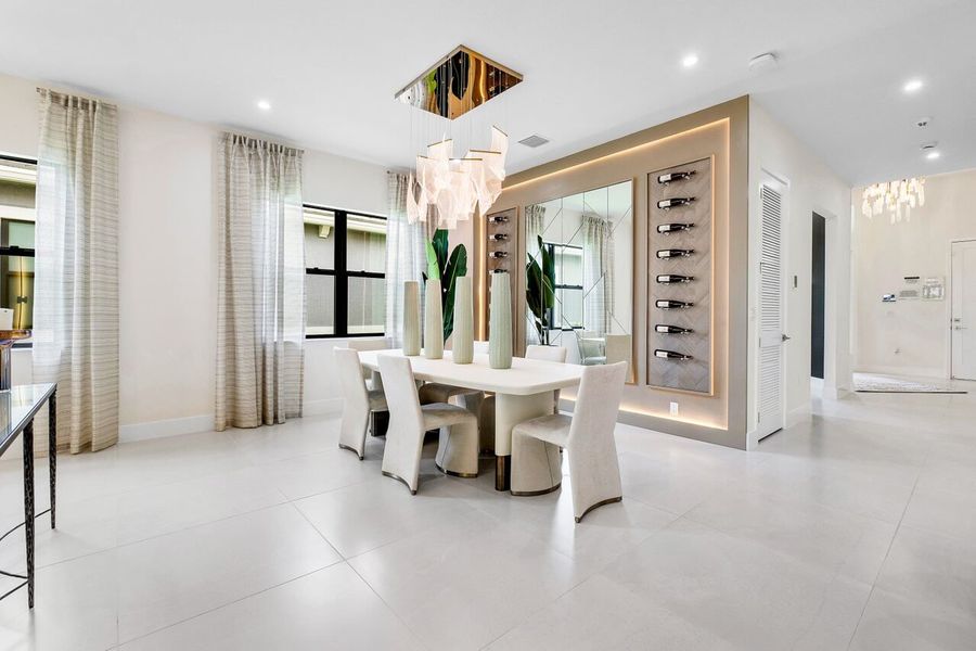 Furnished interior view inside a new home in Solana Bay at Avenir, Palm Beach Gardens (Image 6).