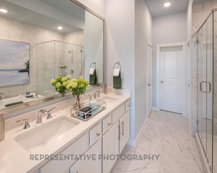 Furnished interior view inside a new home in Bridgeland Central: The Cottages, Cypress (Image 13).