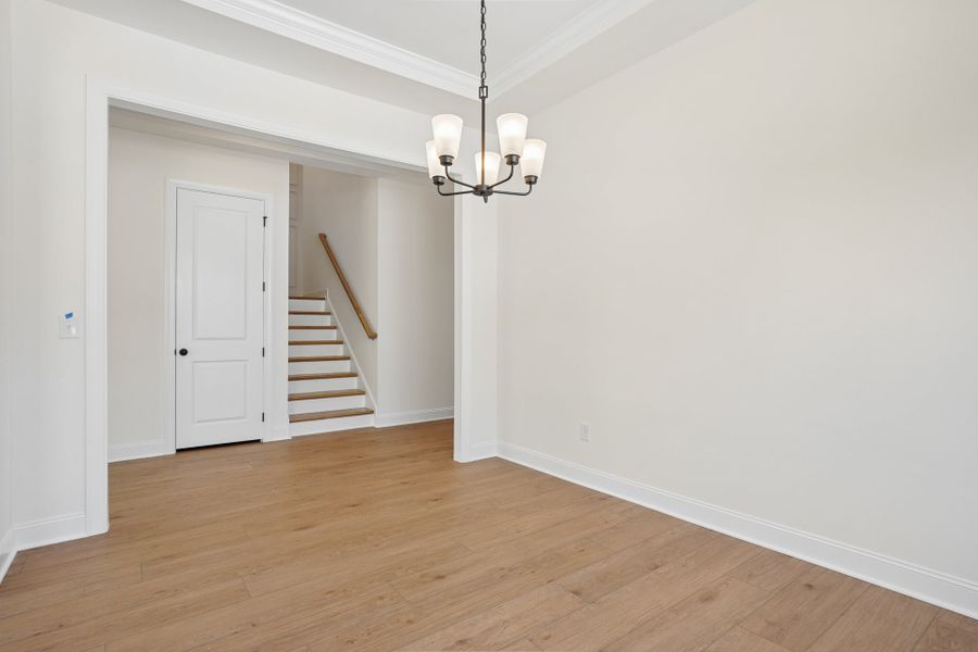 Representative unfurnished interior of a home built from the Jordan by Caruso Homes in Blue Run, Raleigh (Image 19). Representative unfurnished interior of a home built from the Jordan by Caruso Homes in Blue Run, Raleigh (Image 19).