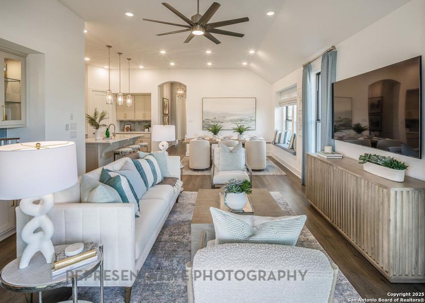 Furnished interior view inside a new home in Prominence, San Antonio (Image 27).