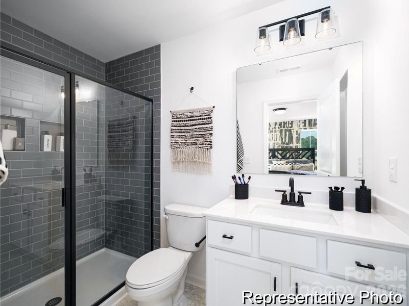 Furnished interior view inside a new home in , Charlotte (Image 12).