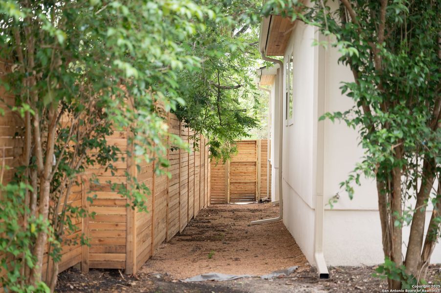 Exterior details and patio area of a home in , Terrell Hills (Image 34). Exterior details and patio area of a home in , Terrell Hills (Image 34).