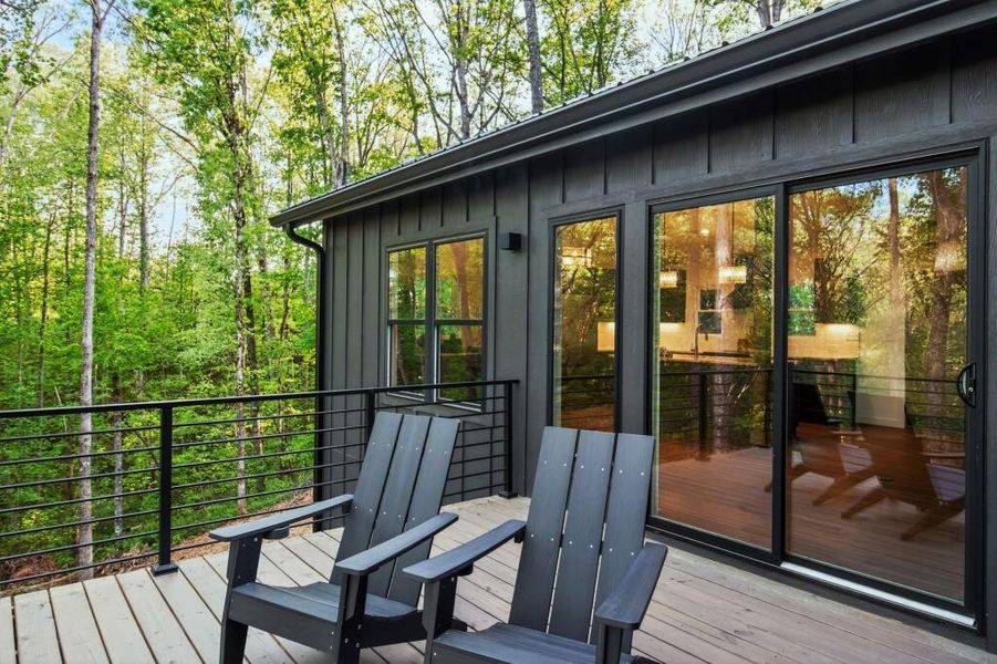Exterior details and patio area of a home in , Blue Ridge (Image 3).