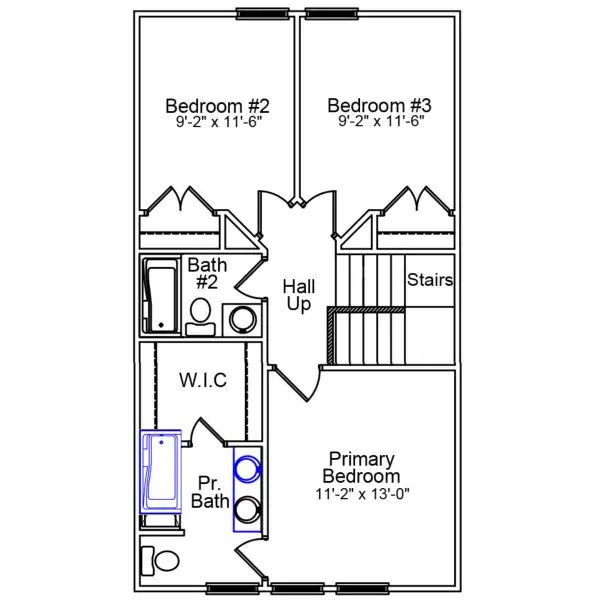 2D floor plan layout of this home in Astoria, Columbia, SC (Image 3).