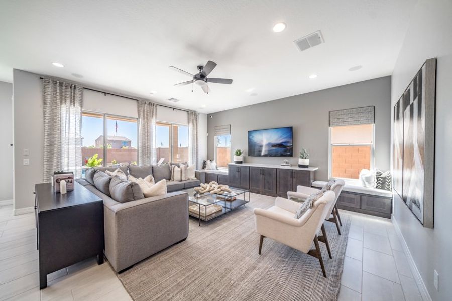 Furnished interior view inside a new home in Allen Ranches, Litchfield Park (Image 3).