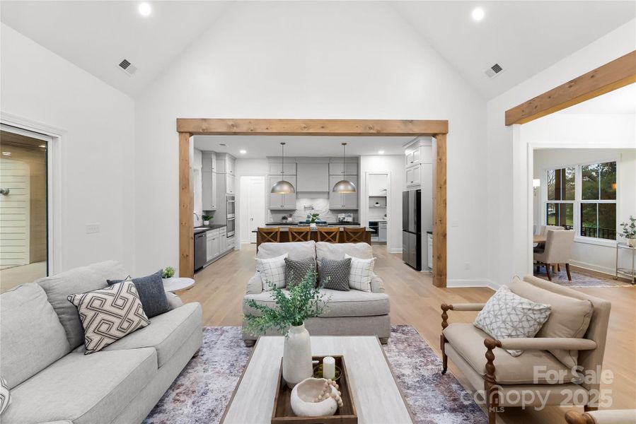 Furnished interior view inside a new home in , Gastonia (Image 16).