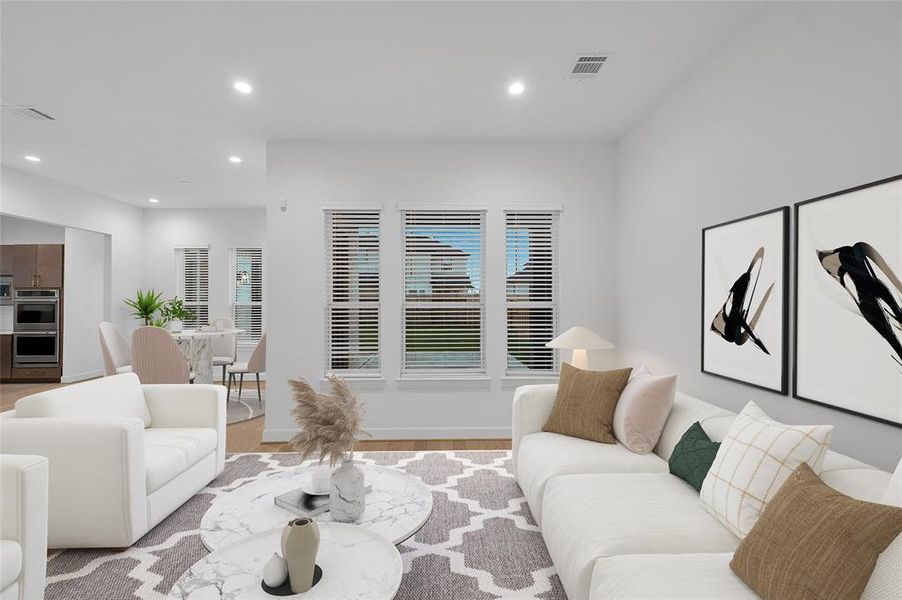 Furnished interior view inside a new home in , Houston (Image 4).