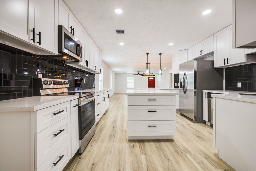 Furnished interior view inside a new home in , Cleveland (Image 12).
