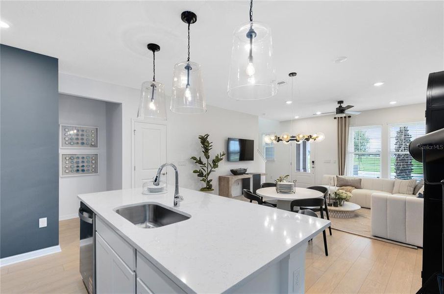 Furnished interior view inside a new home in Silverleaf Oaks, Winter Garden (Image 20).