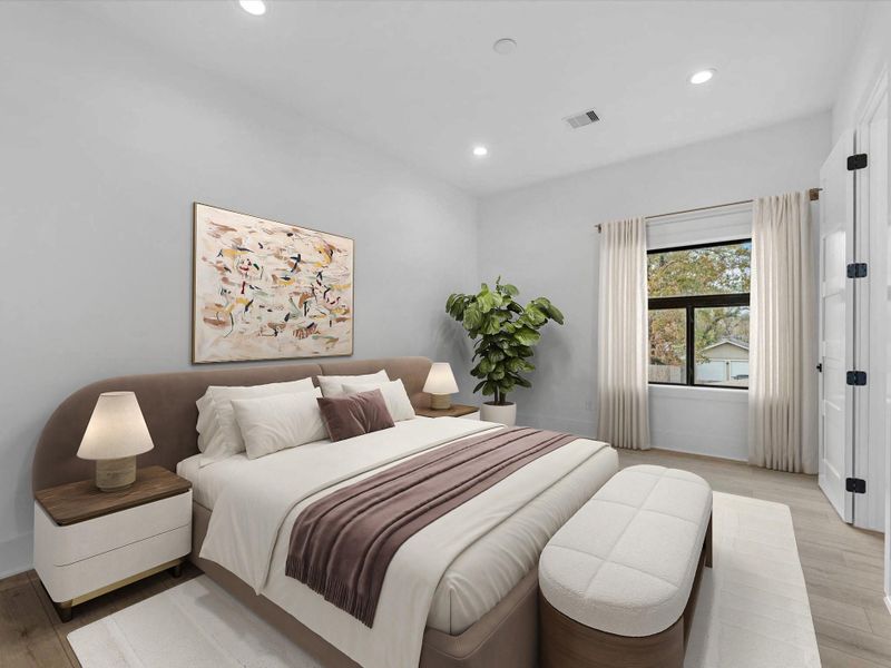 Furnished interior view inside a new home in , Houston (Image 16).