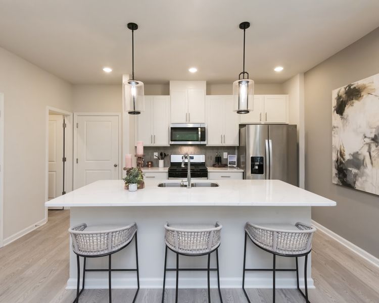 Furnished interior view inside a new home in Avalon - Vista Series, Conyers (Image 13).