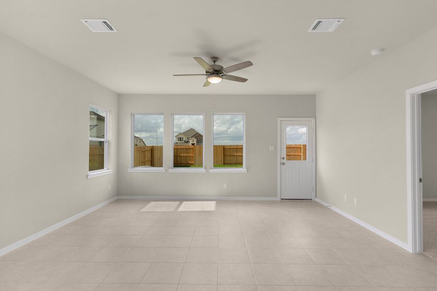 Representative unfurnished interior of a home built from the Sofia by Chesmar Homes in Briarwood, Elgin (Image 5).