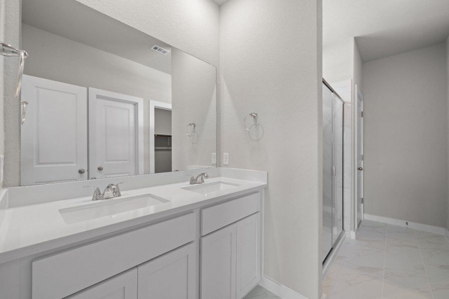 Primary Bath retreat with dual vanities