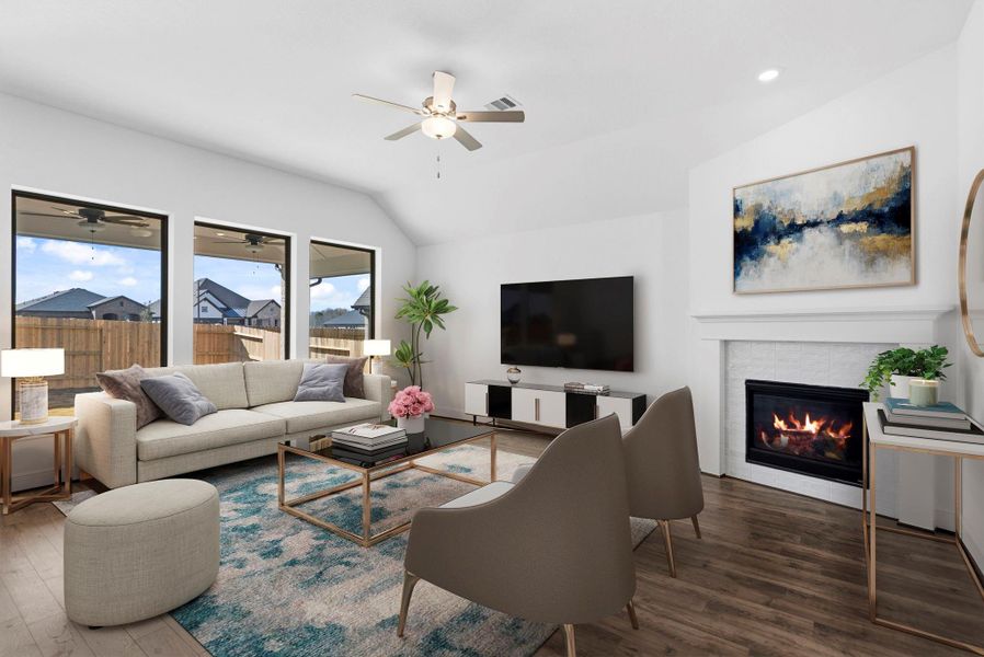 Furnished interior view inside a new home in Chambers Creek, Willis (Image 7).